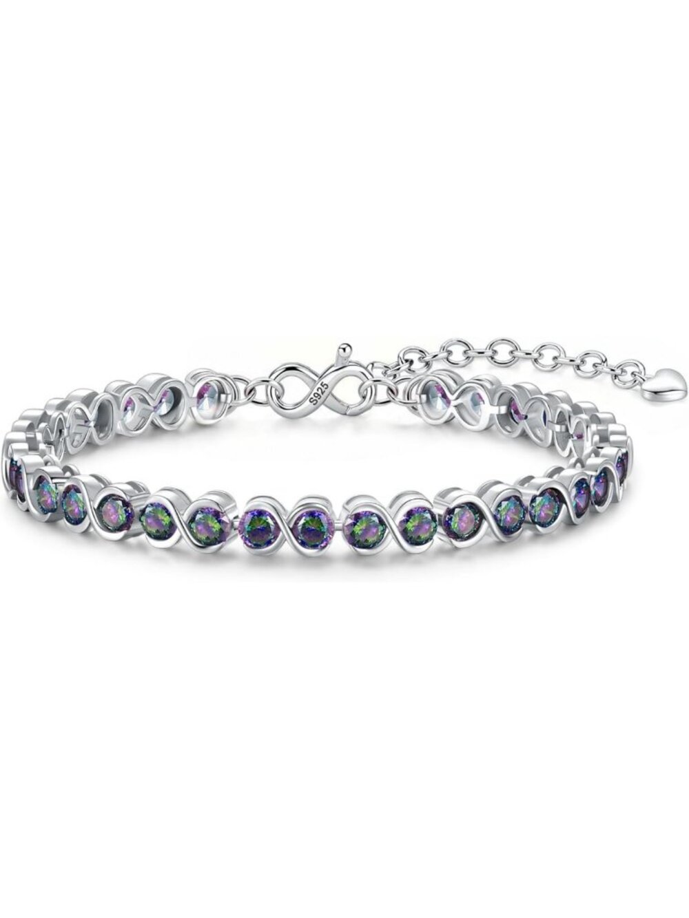 Elegant Round Cut Birthstone Tennis Bracelets for Women - Perfect Gift Idea!
